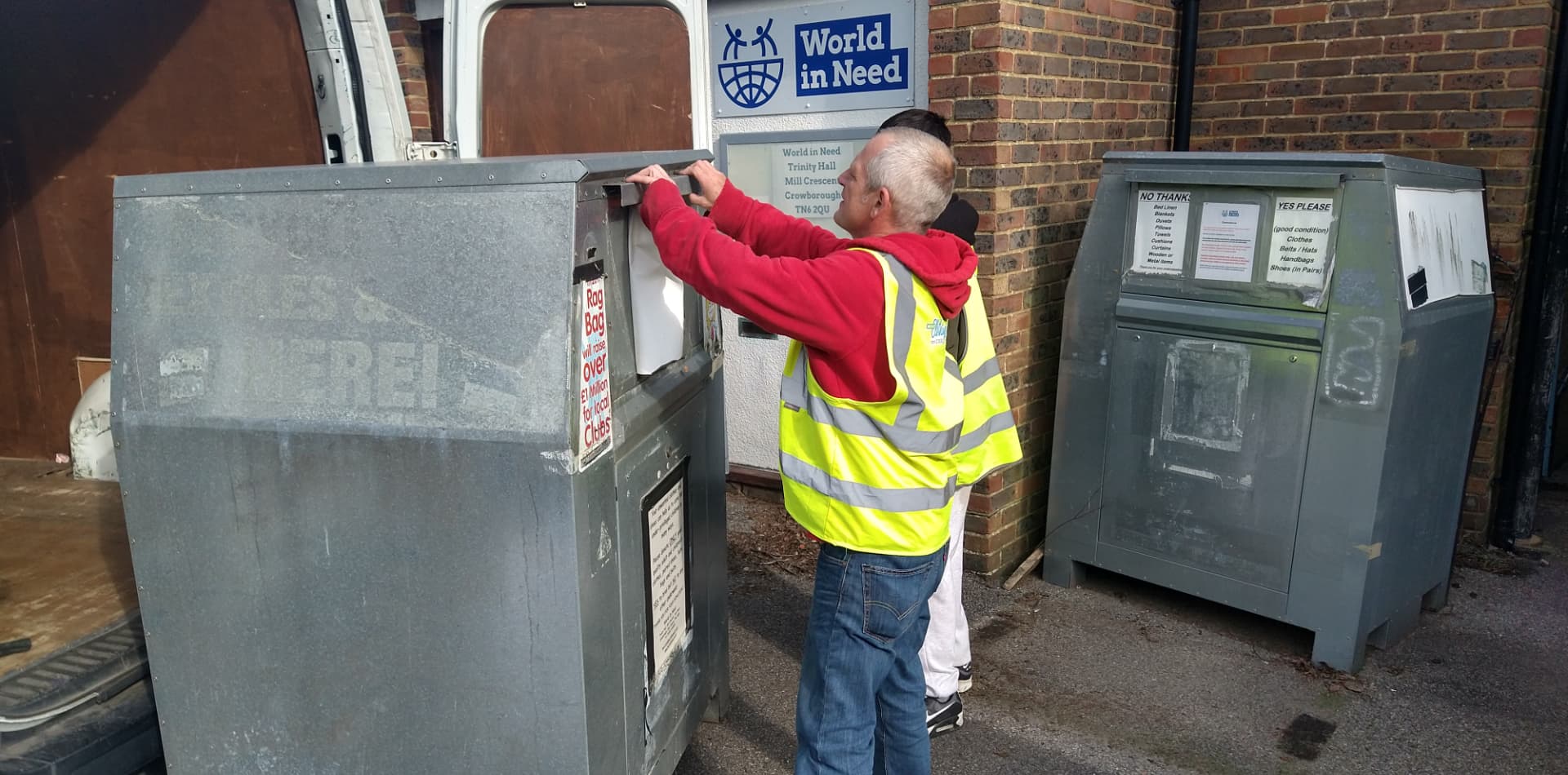 download clothes recycling bins near me